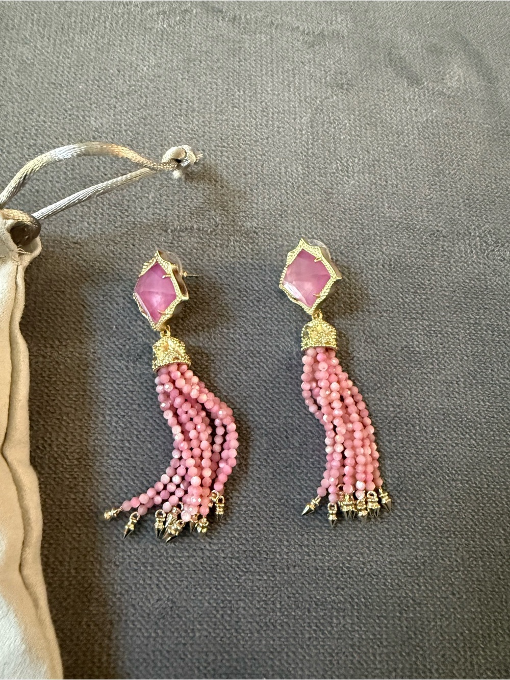Kendra Scott Pink/ Mother of Pearl Misha Earrings